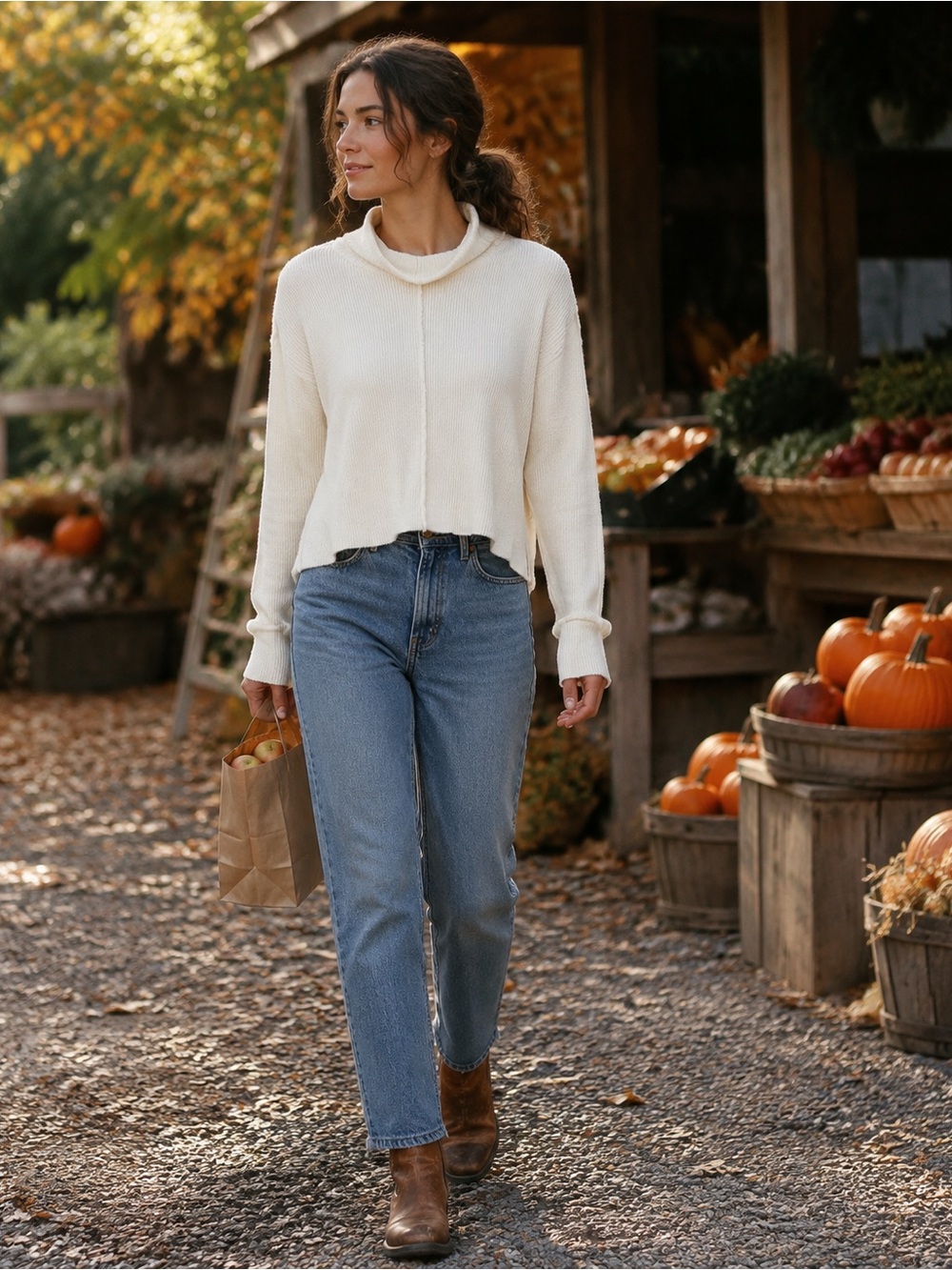 Urban Outfitters Knit Sweater | S | Cream